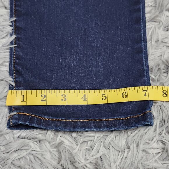 Crown & Ivy Jeans Womens 14 Straight Leg Stretch Denim High Rise Pockets Casual - Picture 8 of 15